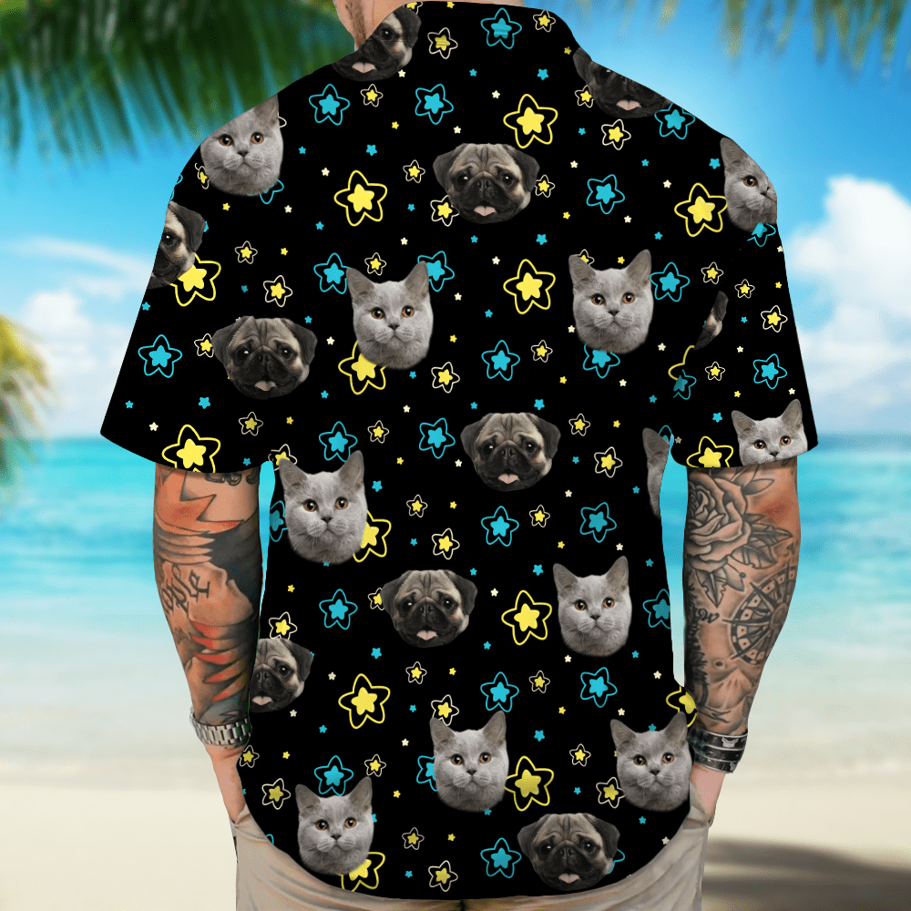 Custom Pet Portrait Hawaii Shirt Personalized Family Face Gifts Valentines Gift HA75 895054