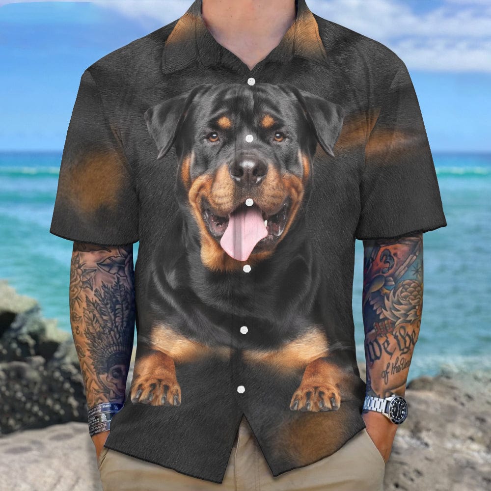 3D Dog Face Hawaii Shirt Personalized Gift N304 889737