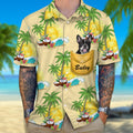 Custom Photo And Name Coconut Tree Dog Hawaiian Shirt TH10 891181
