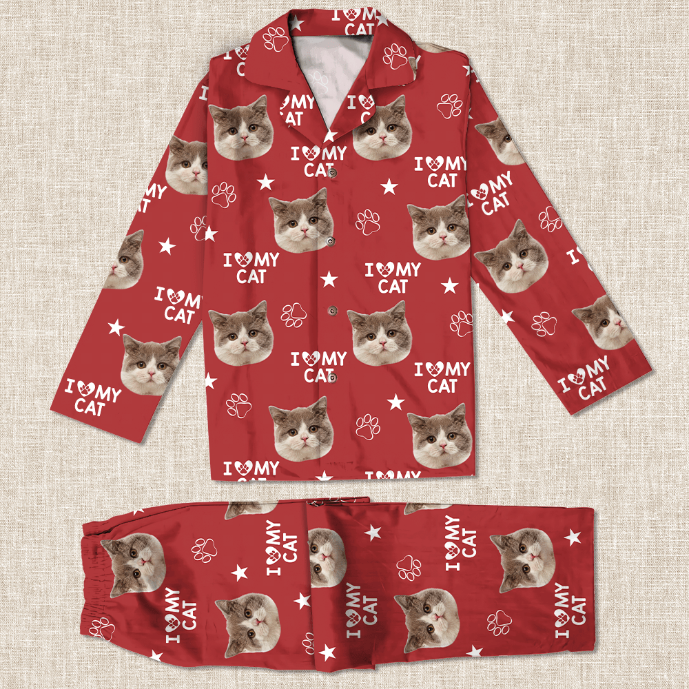 Custom Photo and Name I Love My Dog Pajamas N369 891787