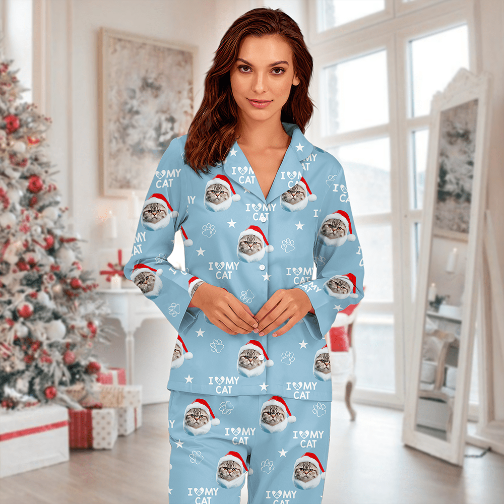 Custom Photo and Name I Love My Dog Pajamas N369 891787