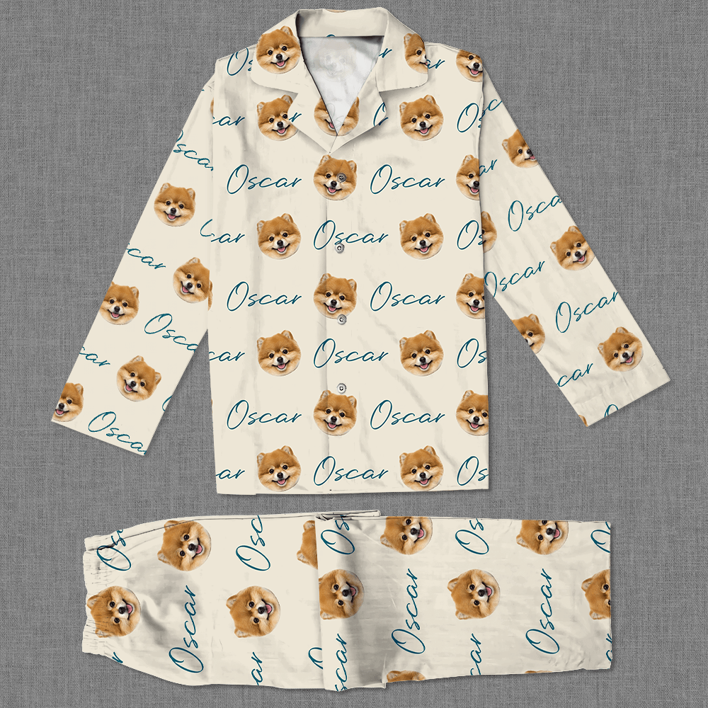 Custom Photo And Name Vintage Dog Pajamas TA29 889892