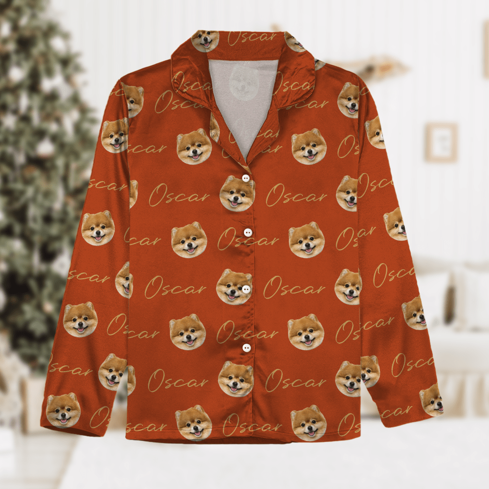 Custom Photo And Name Vintage Dog Pajamas TA29 889892