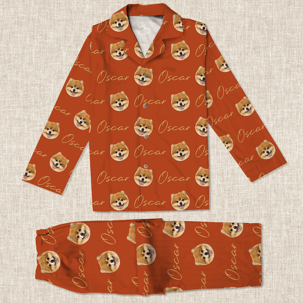 Custom Photo And Name Vintage Dog Pajamas TA29 889892