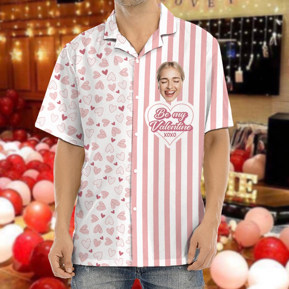 Custom Photo Be My Valentine Hawaii Shirt TH10 892271
