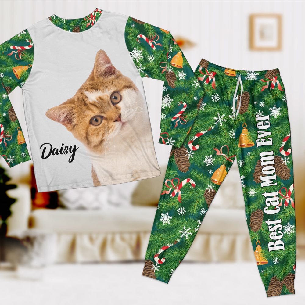 Custom Photo Best Cat Dad And Mom Ever Sleepwear N304 890029