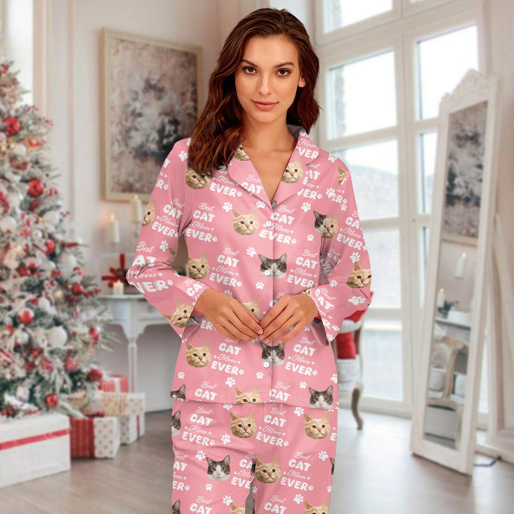 Custom Photo Best Dog Dad Ever, Best Dog Mom Ever, Best Cat Dad Ever, Best Cat Mom Ever Pajamas HA75 891786