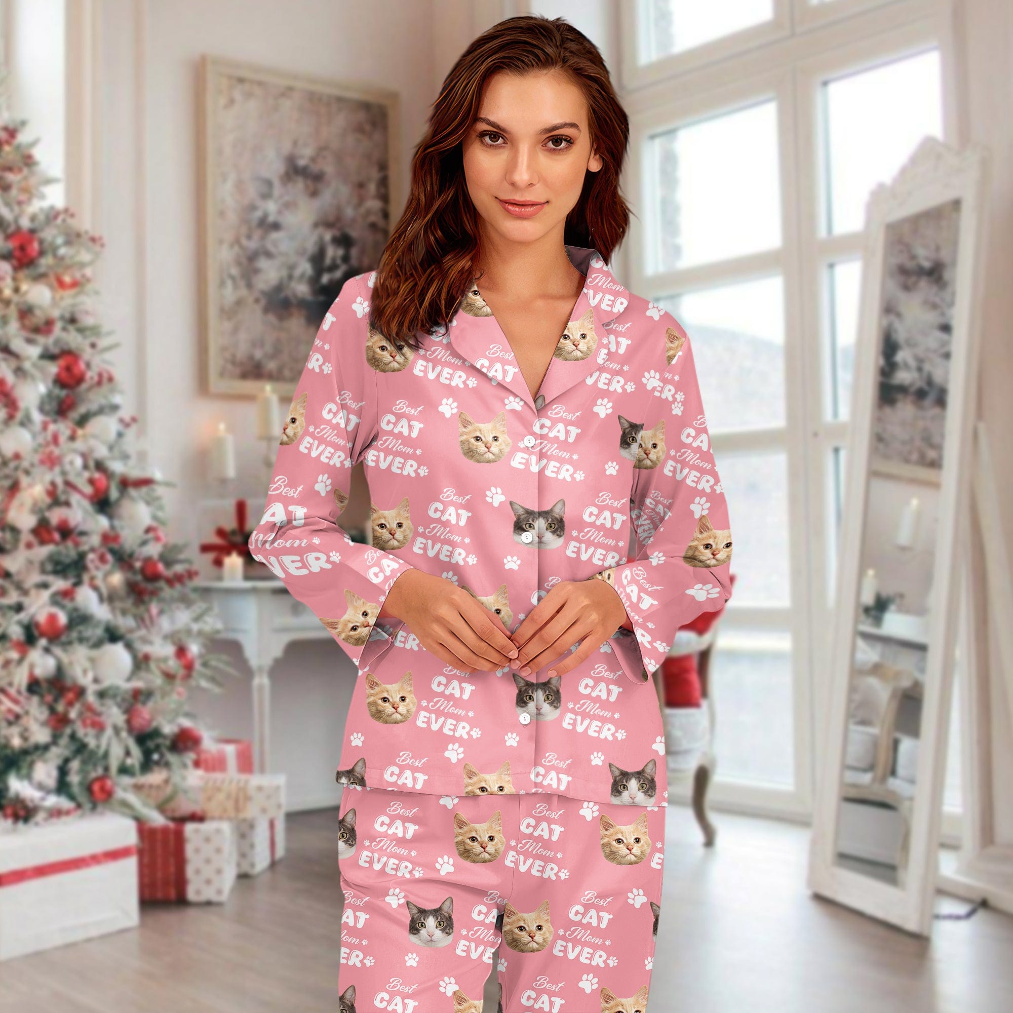 Custom Photo Best Dog Dad Ever, Best Dog Mom Ever, Best Cat Dad Ever, Best Cat Mom Ever Pajamas HA75 891786