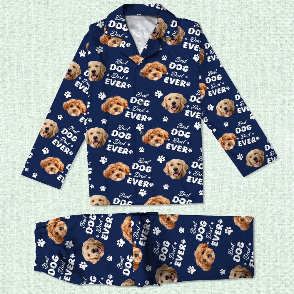 Custom Photo Best Dog Dad Ever, Best Dog Mom Ever, Best Cat Dad Ever, Best Cat Mom Ever Pajamas HA75 891786