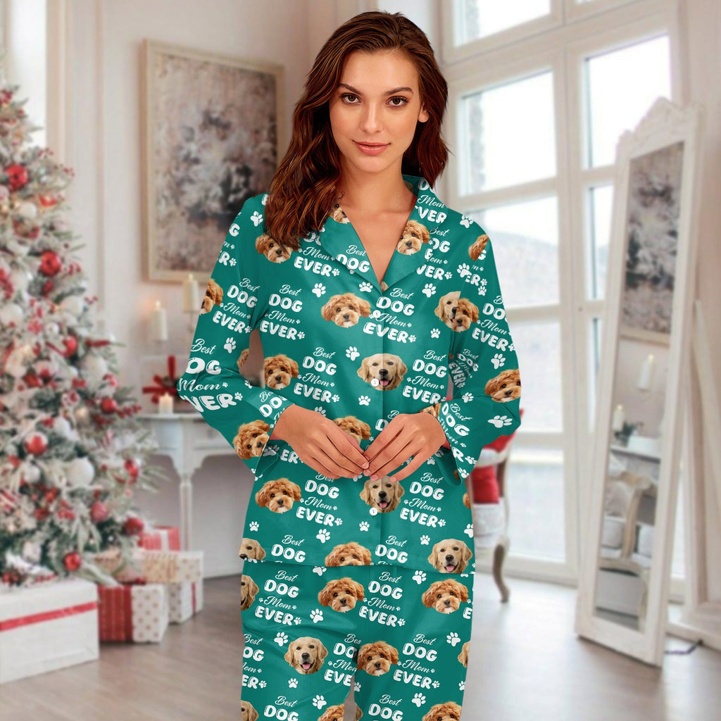 Custom Photo Best Dog Dad Ever, Best Dog Mom Ever, Best Cat Dad Ever, Best Cat Mom Ever Pajamas HA75 891786