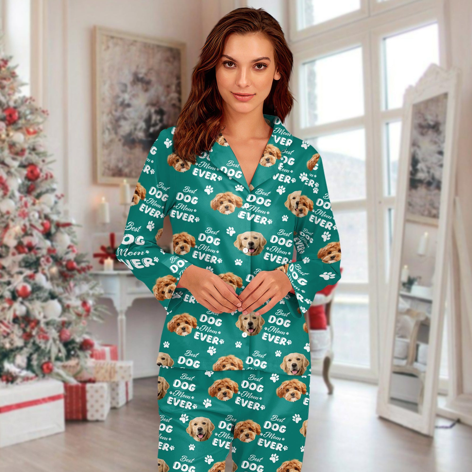 Custom Photo Best Dog Dad Ever, Best Dog Mom Ever, Best Cat Dad Ever, Best Cat Mom Ever Pajamas HA75 891786