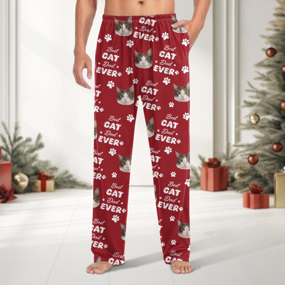 Custom Photo Best Dog Dad Ever, Best Dog Mom Ever, Best Cat Dad Ever, Best Cat Mom Ever Pajamas HA75 891786