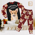 Custom Photo Best Dog Mom, Dog Dad Ever Christmas Sleepwear HA75 891548