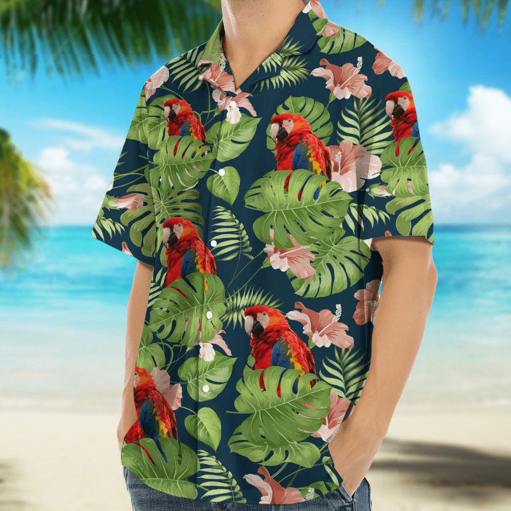 Custom Photo Birds Men's Hawaiian Shirt TA29 889274