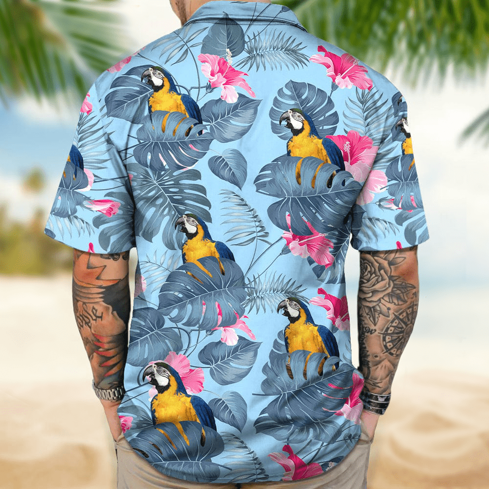 Custom Photo Birds Men's Hawaiian Shirt TA29 889274