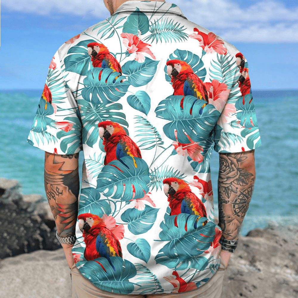 Custom Photo Birds Men's Hawaiian Shirt TA29 889274