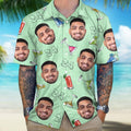 Custom Photo Birthday Party Drinks Hawaii Shirt HA75 891398