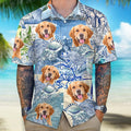 Custom Photo Blue Aesthetics Dog Hawaii Shirt DM01 890849