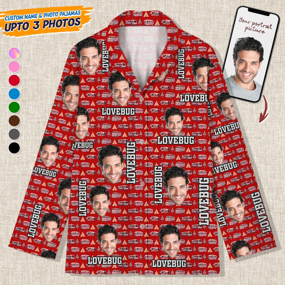 Custom Photo Camping Car Pattern Pajamas K228 888772