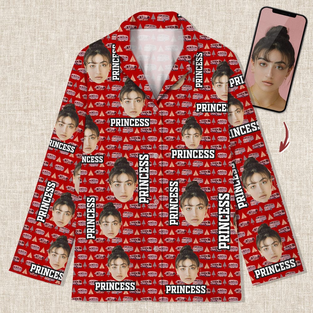 Custom Photo Camping Car Pattern Pajamas K228 888772