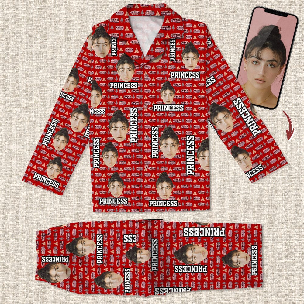Custom Photo Camping Car Pattern Pajamas K228 888772