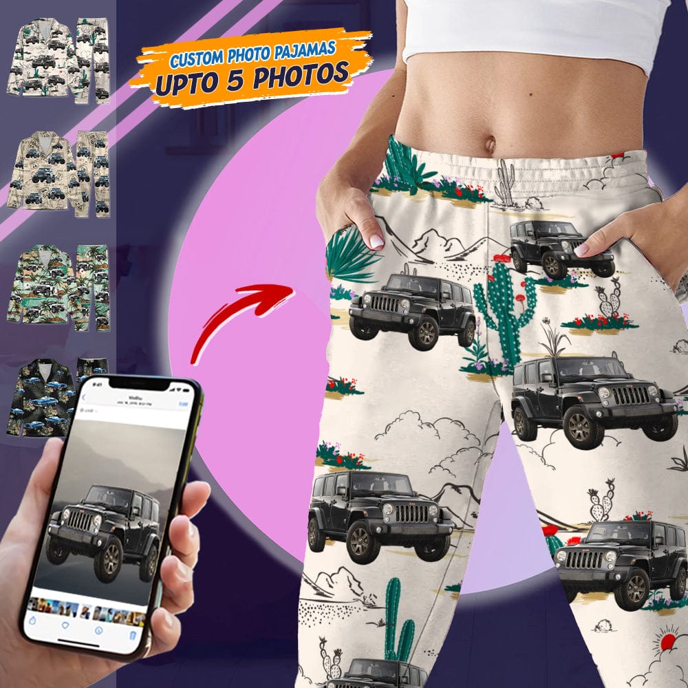 Custom Photo With Accessories Pattern Car Pajamas N304 888730