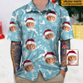 Custom Photo Cat Christmas Snow Cat Hawaii Shirt N304 HN590