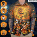 Custom Photo Cat Dog Halloween Hawaiian Shirt N304 888535