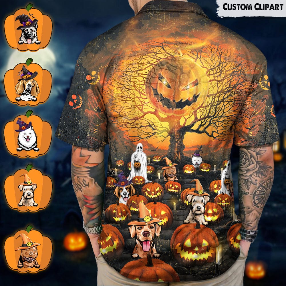 Custom Photo Cat Dog Halloween Hawaiian Shirt N304 888535