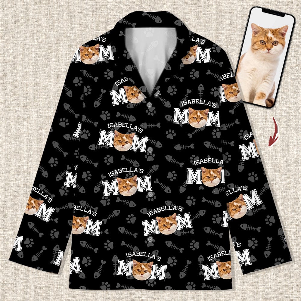 Custom Photo Cat Mom And Dad Pajamas TA29 889027
