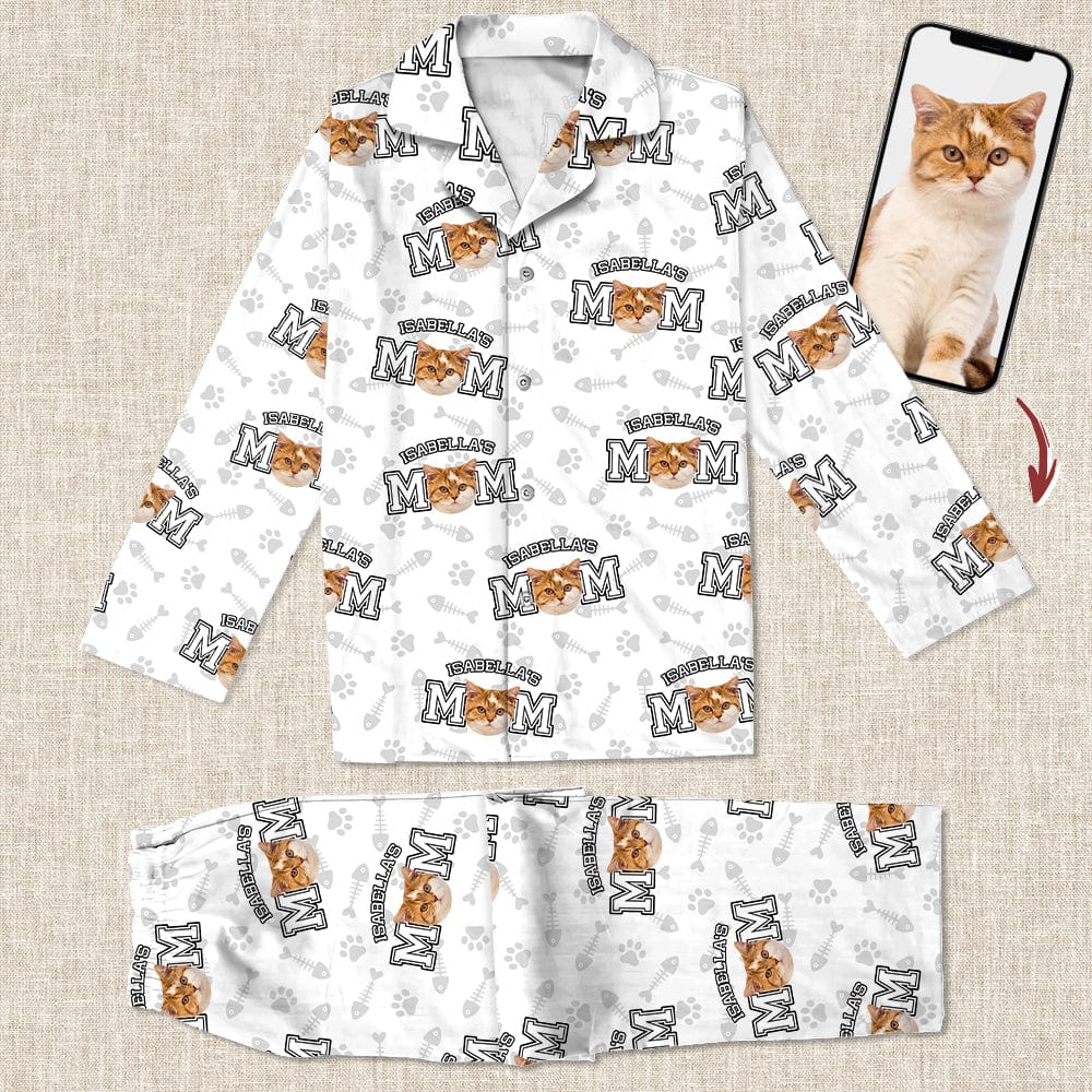 Custom Photo Cat Mom And Dad Pajamas TA29 889027