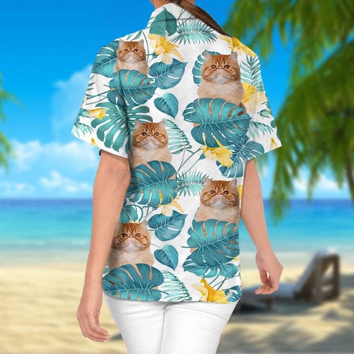 Custom Photo Cat Woman's Hawaiian Shirt TA29 888325