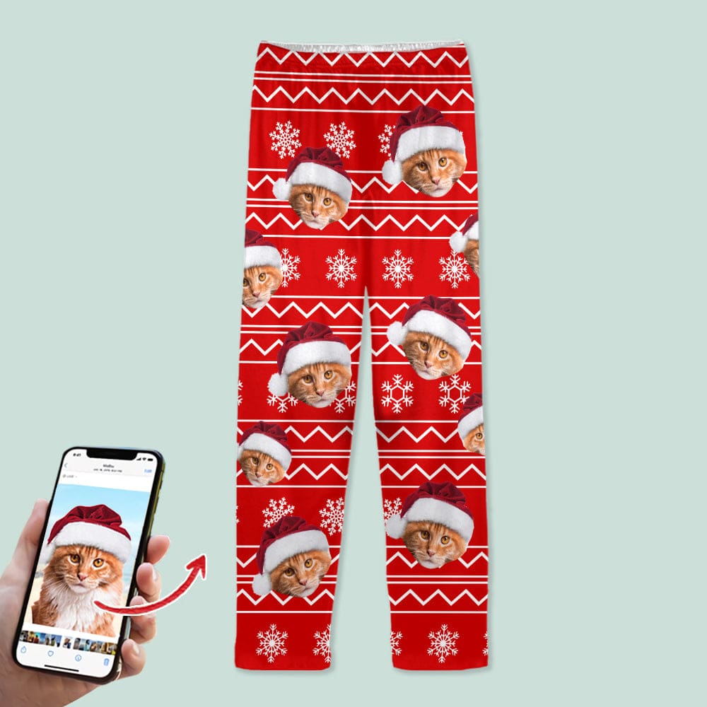 Custom Photo Christmas Cat Pajamas HO82 N304 888665