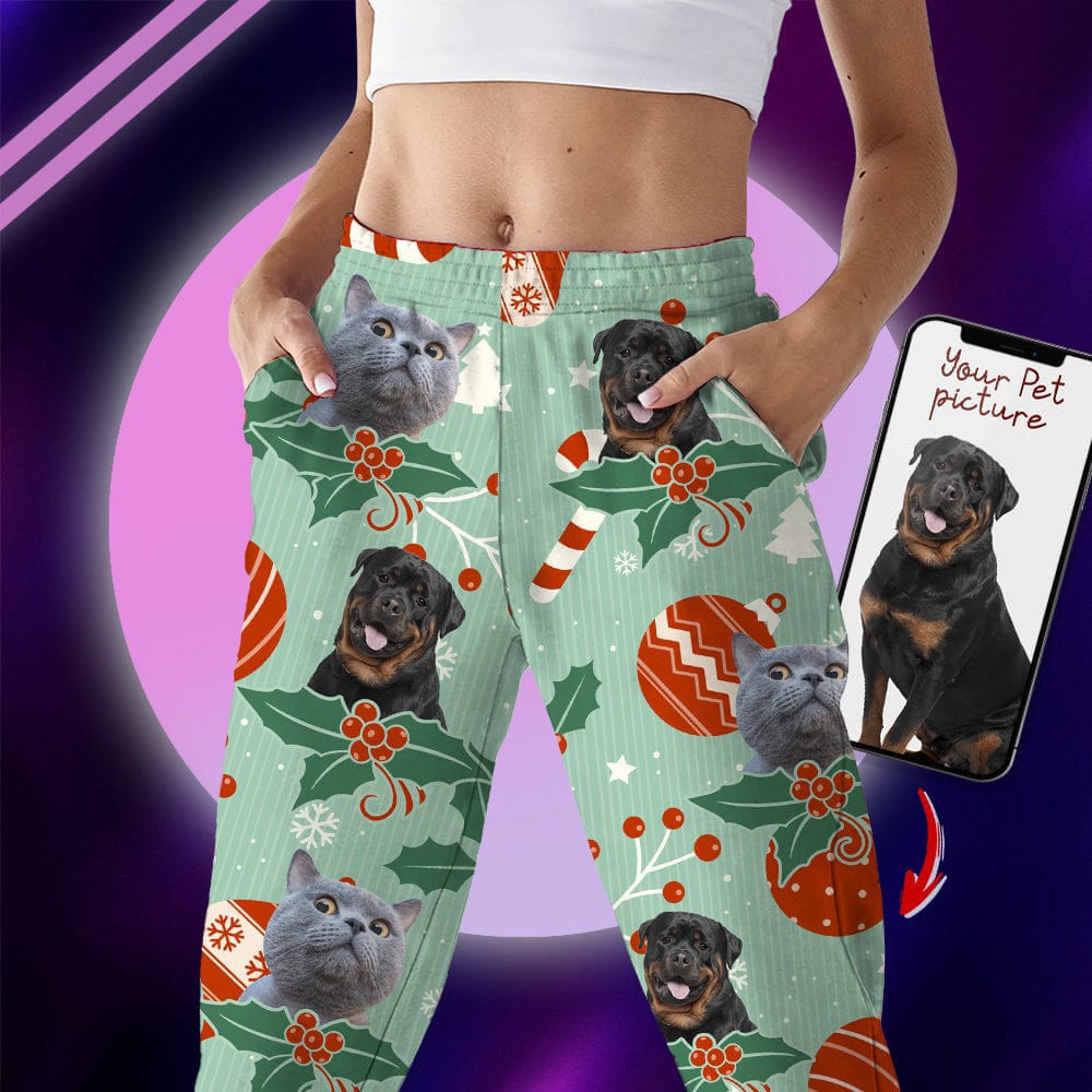 Custom Photo Christmas Dog Cat Pajamas K228 888712
