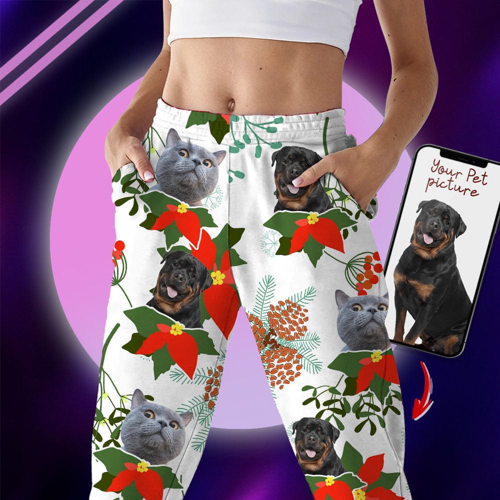 Custom Photo Christmas Dog Cat Pajamas K228 888712
