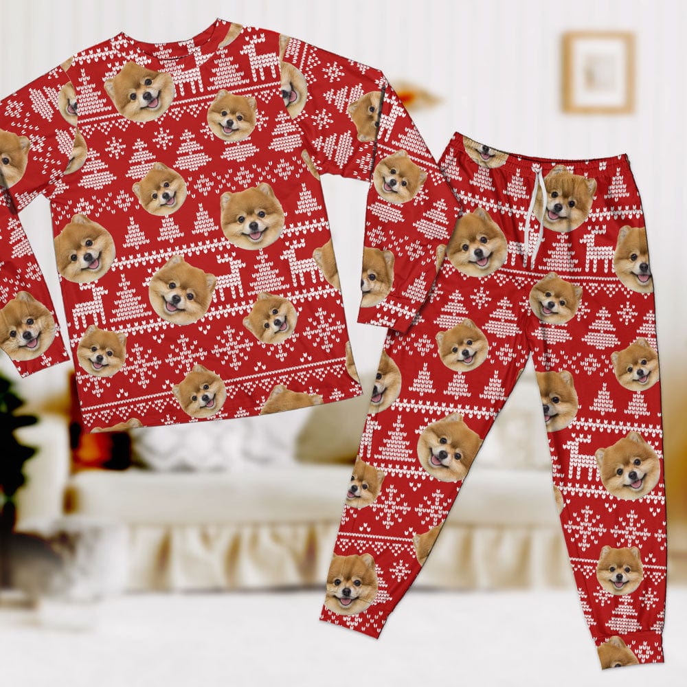 Custom Photo Christmas Dog Sleepwear TA29 889858