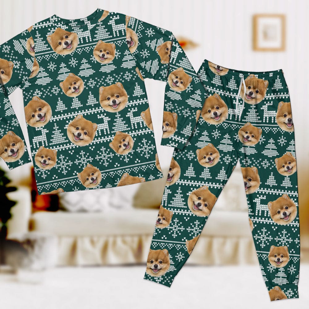 Custom Photo Christmas Dog Sleepwear TA29 889858