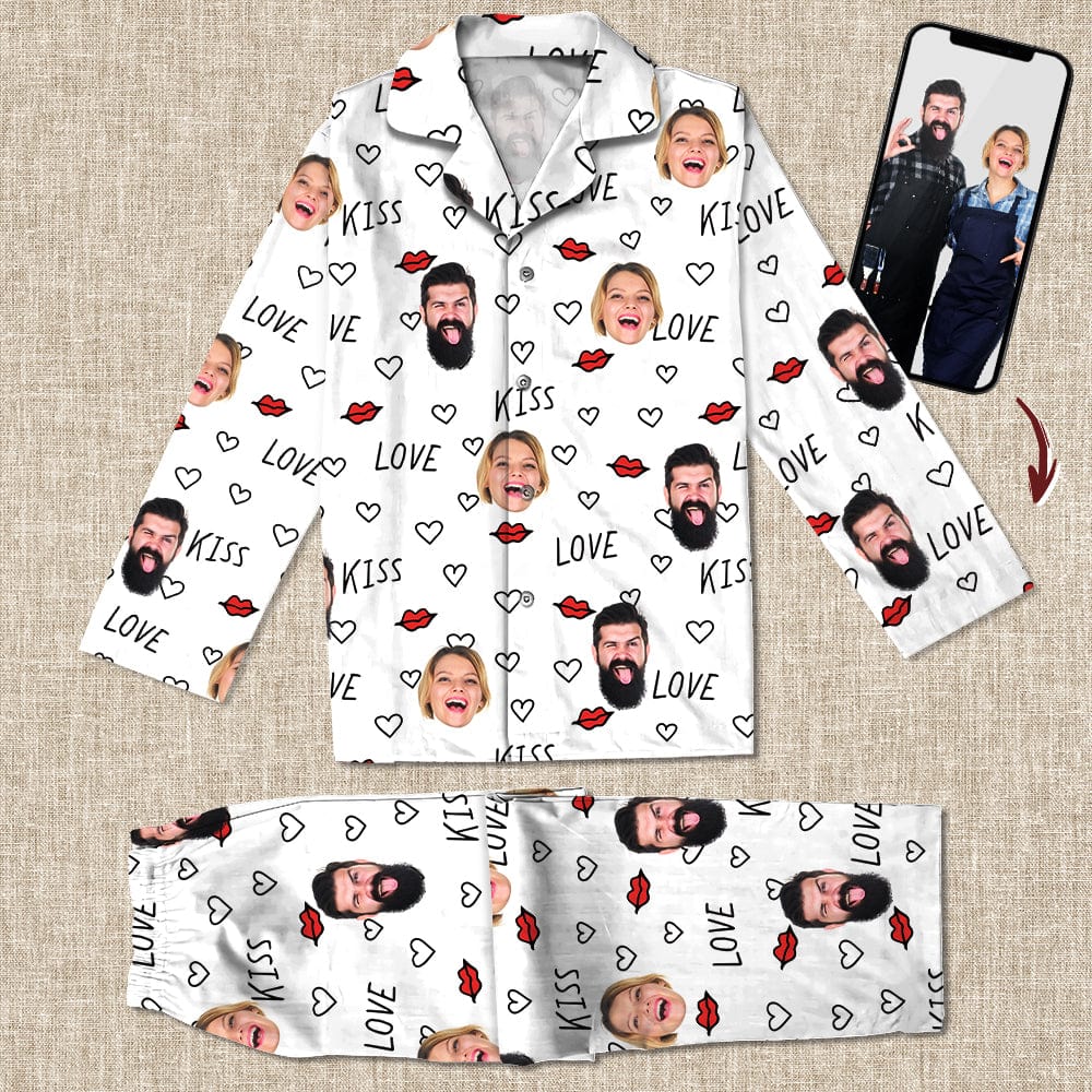Custom Couple Photo Pajamas K228 888855