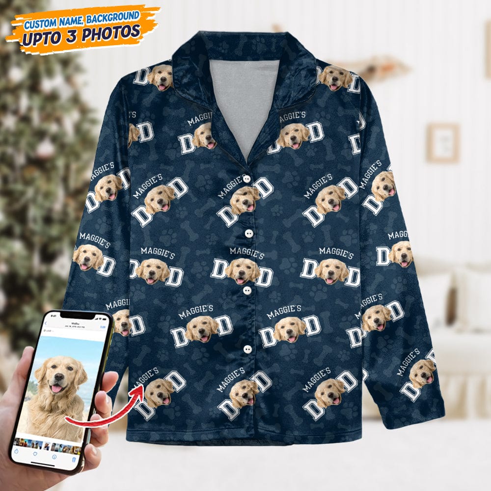 Custom Photo Dog Dad Dog Mom Pajamas N304 888801
