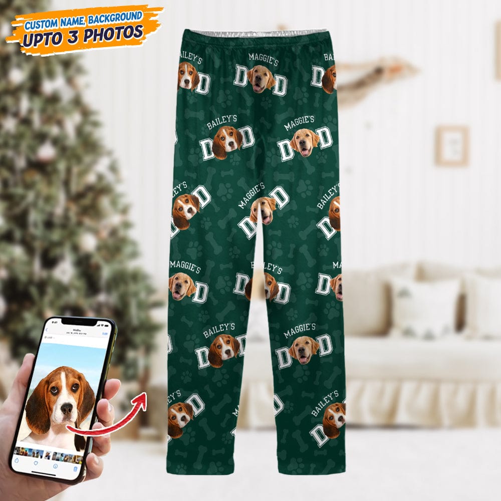 Custom Photo Dog Dad Dog Mom Pajamas N304 888801