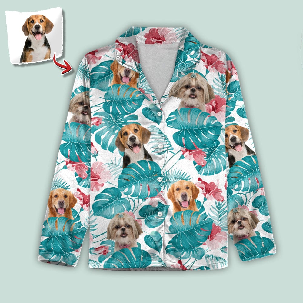 Custom Photo Dog and Cat Pajamas Christmas T286 888575