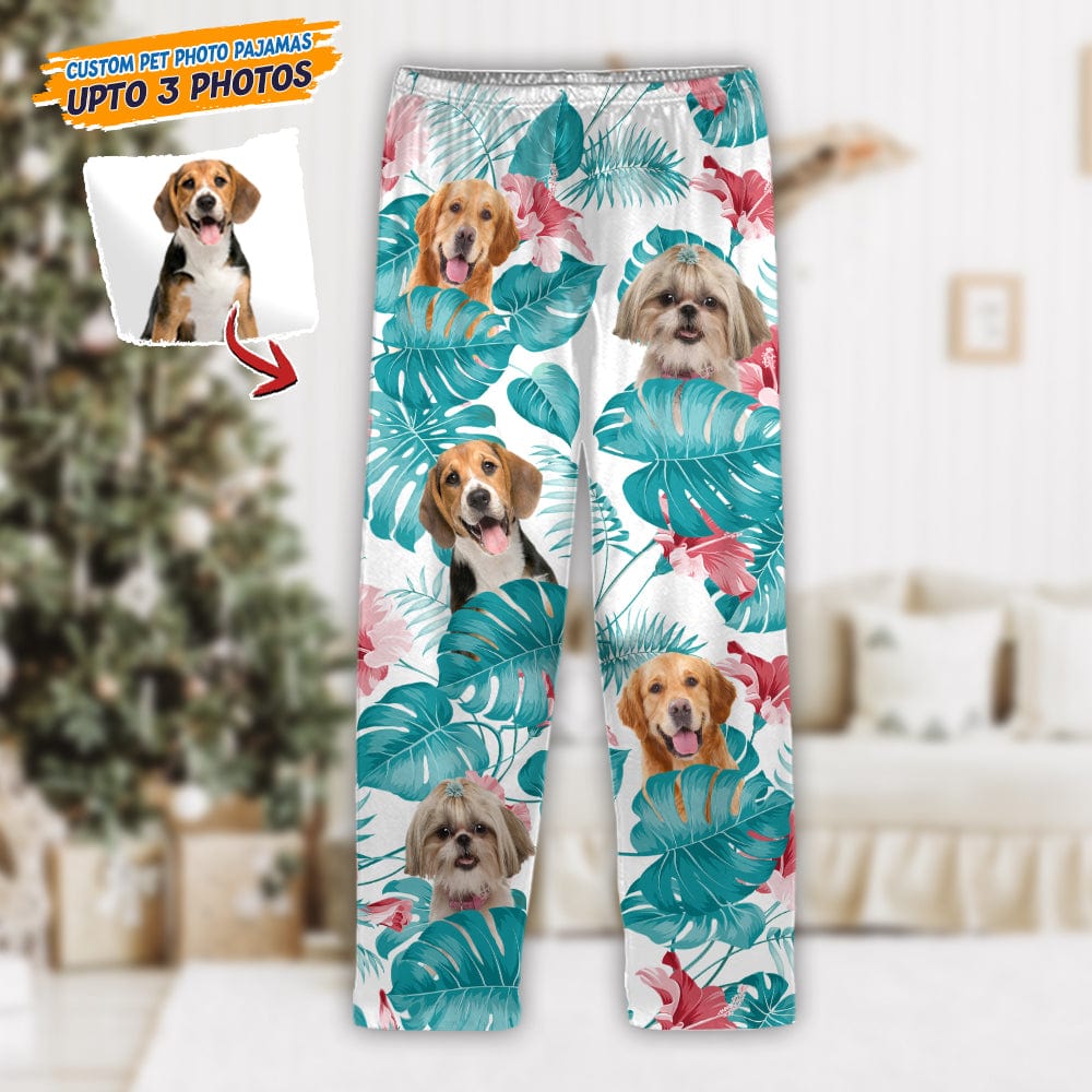 Custom Photo Dog and Cat Pajamas Christmas T286 888575