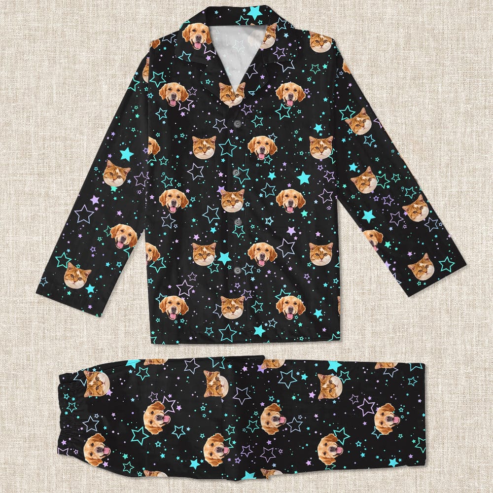 Custom Photo Dog Cat And Face Pajamas K228 HA75 888717