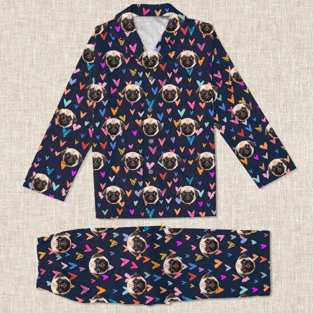 Custom Photo Dog Cat And Face Pajamas K228 HA75 888717