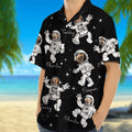 Custom Photo Dog Cat Astronaut Hawaiian Shirt N304 889157