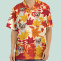 Custom Photo Dog Cat Autumn Hawaiian Shirt K228 888511
