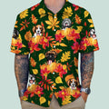 Custom Photo Dog Cat Clipart Autumn Hawaiian Shirt N304 888528