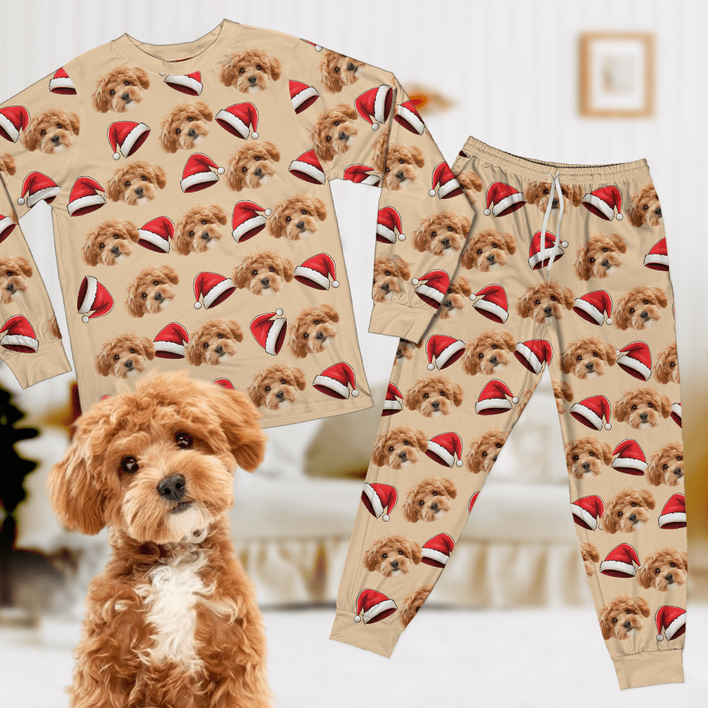 Custom Photo Dog, Cat Face Gift For Dog, Cat Lovers Sleepwear HA75 891226