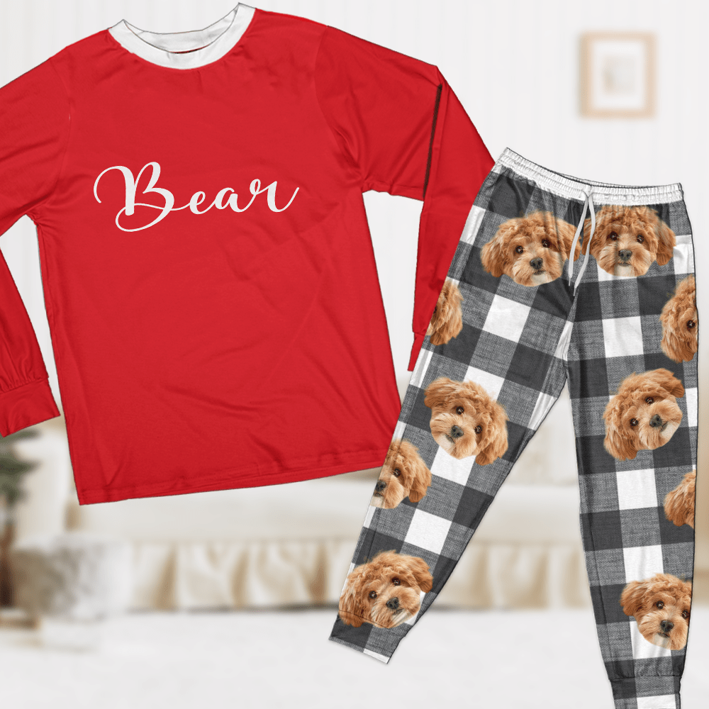 Custom Photo Dog Cat Matching Christmas Sleepwear TH10 892041