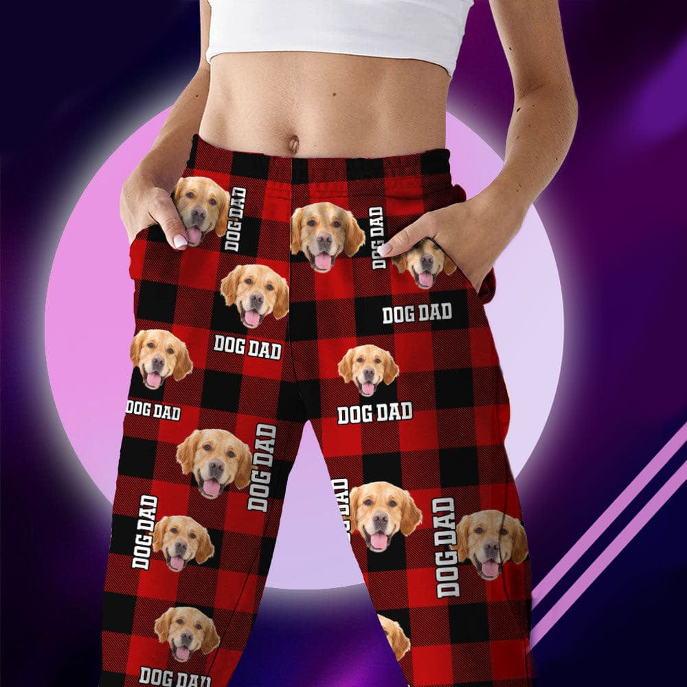 Custom Photo Dog Cat Mom Dad Flannel Pajamas TH10 K228 888729